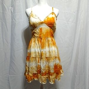 Xtraordinary Woman's yellow and white Flowy Maxi Dress Size Small